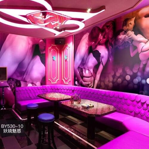 European and American club hotel wallpaper personality custom size bar sexy girl mural beauty photo nightclub bedroom