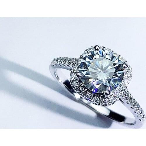 Classic Row Square Diamond for Women Solid 925 Sterling Silver Wedding Engagement Luxury Jewelry Prong Setting Anniversary Gift