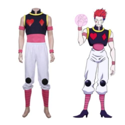 AnimeHUNTER×HUNTER Hisoka Cosplay Costume Uniform Suits Halloween Carnival Men Suit