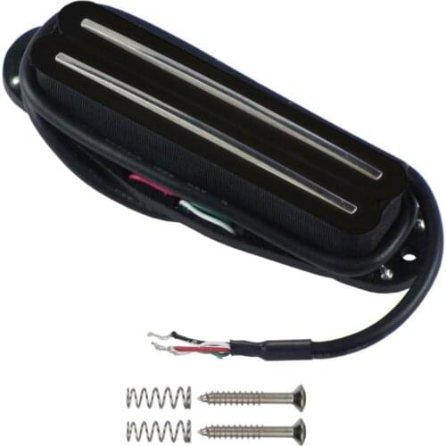 NEW Guitar Dual Hot Rail Pickup Humbucker Pickup Ceramic Magnet 4-Wire Pickup Black