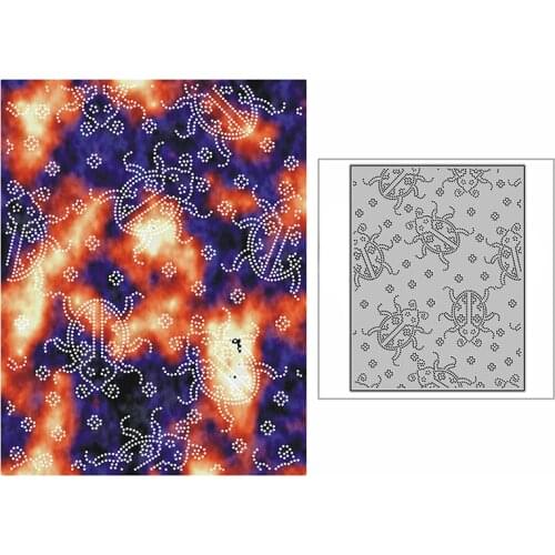 New Spotted Ladybug Insect Background Plate Craft Embossing Mold 2021 Metal Cutting Dies for DIY Scrapbooking Album Card Making