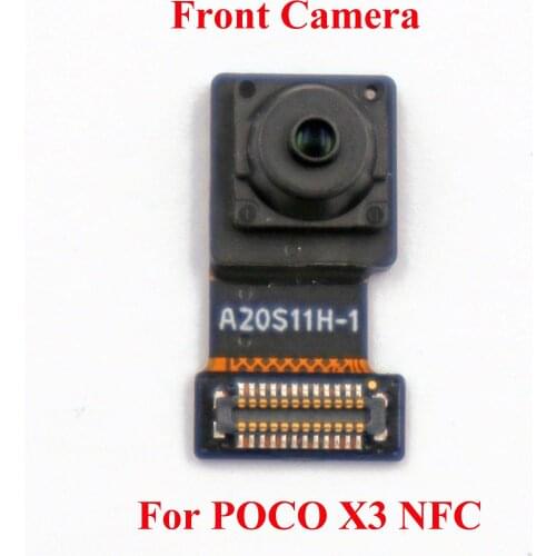 Original Front Camera Module for POCO X3 NFC 20 MP Small Camera Automatic Focus Facing Camera Flex Cable Replacement Part