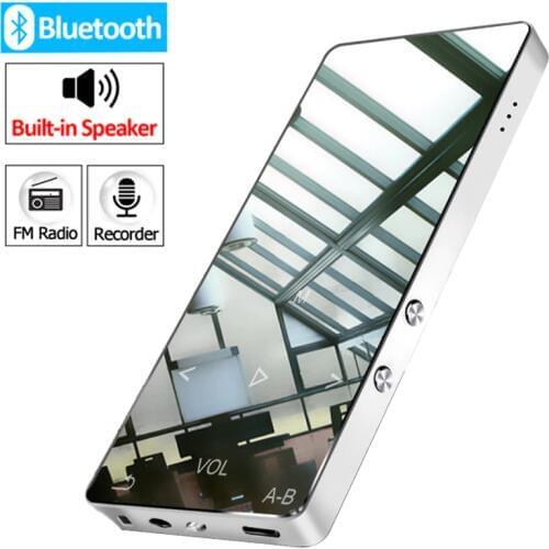 Original metal Bluetooth MP3 player lossless HiFi MP3 Music player with High Quality Sound out Speaker E-book FM radio Clock