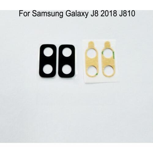 Phone Back Camera Glass Lens For Samsung Galaxy J8 2018 J810 J810F J810G J810DS J810Y Housing Frame Rear Lens Cover Replacement