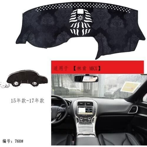 TOMMIA For Lincoln MKX 15-17 Dashboard Pad Cover Dash Mat Anti-Sun Velvet Instrument