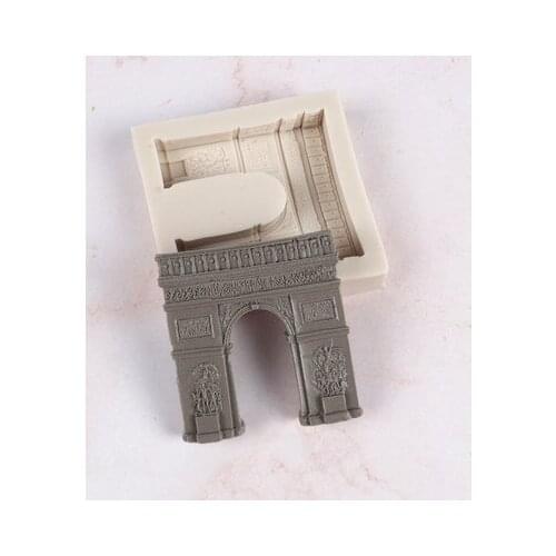 Arc de Triomphe Shape Lace Silicone Mold Resin Kitchen Baking Tool DIY Chocolate Cake Pastry Candy Dessert Fondant Moulds For De