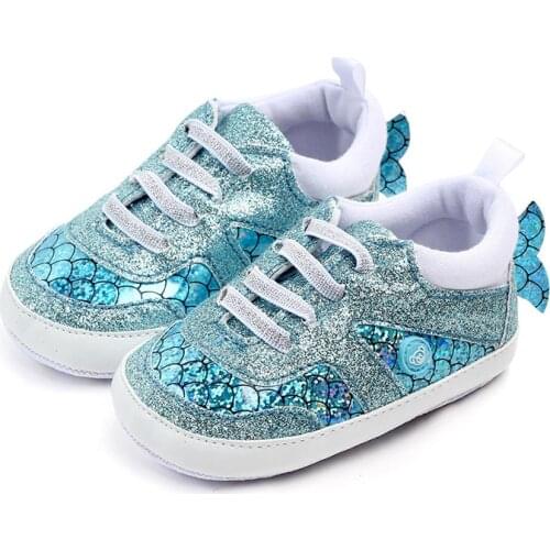 Newborn baby boy shoes cartoon fishtail infant shoes toddler baby girl shoes soft sole baby moccasins for 0-18M