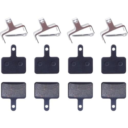 4 Pairs MTB Bicycle Resin Semimetal Disc Brake Pads For Shimano B01S M375 M395 M446 M485 M486 M416 Deore M515 M525 Bike Brake