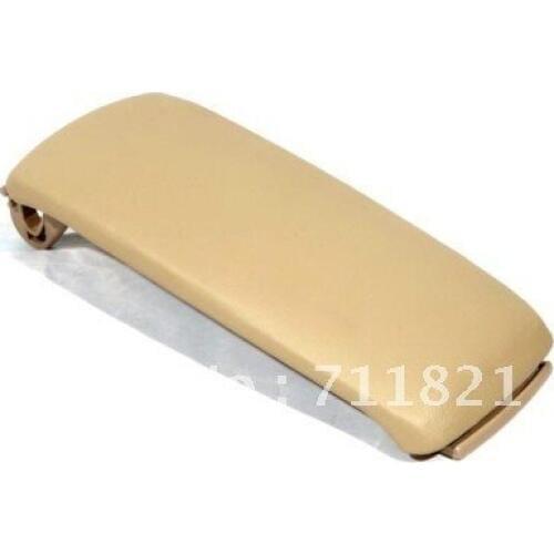 Interior Armrest Cover Lid Beige Color Leatherette For Audi A6 C5
