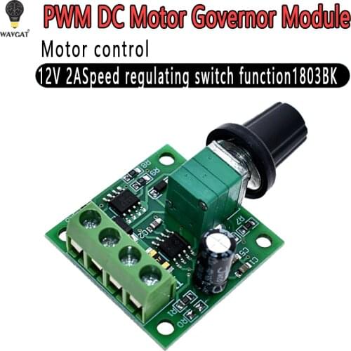 WAVGAT DC 1.8V 3V 5V 6V 12V 2A PWM Motor Speed Controller Low Voltage Motor Speed Controller PWM 0-100% Adjustable Drive Module