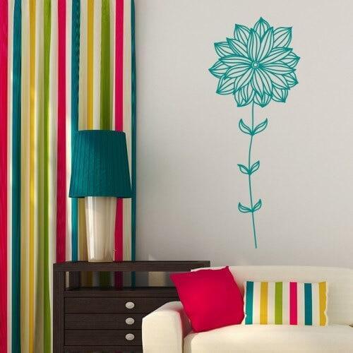 YOYOYU Art Home Decor Flower Wall Sticker Vinyl Decal Bedroom Living Room Nursery Creative Design WW-459