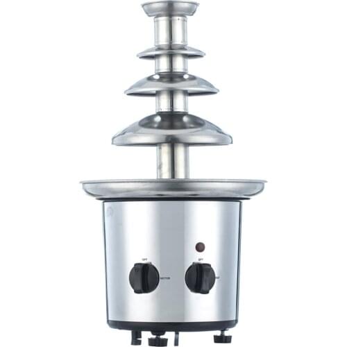 YUEWO Four-layer DIY chocolate fountain machine waterfall hot pot melting machine automatic melting tower party home life