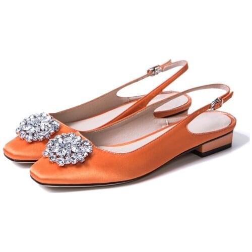 Big Size 9 10 11 12 ladies high heels women shoes woman pumps Crystal buckle shoes