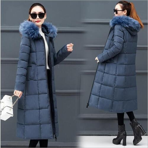 Plus size 4XL Winter jacket women new Korean cotton-padded coat jacket long hooded Female parka Casaco Feminina Inverno Z149
