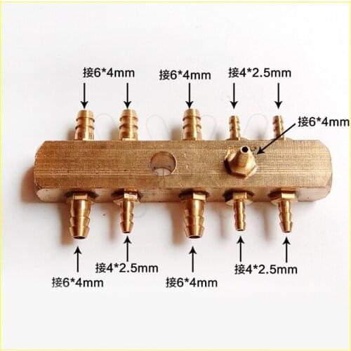 Dental Valve multiple direction passage Valve Multi-pass valve 11 connectors dental chair unit accessories
