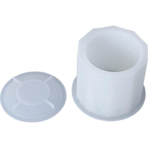 1 Set DIY Cylinder Storage Box Casting Silicone Mould Crafts Jewelry Case Container Making Tool Crystal Epoxy Resin Mold