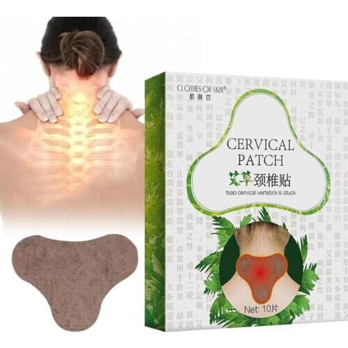 10Pcs/box Neck Patch Joint Cervical Spondylosis Body Pain Relief Sticker Rheumatoid Arthritis Wormwood Medical Plasters