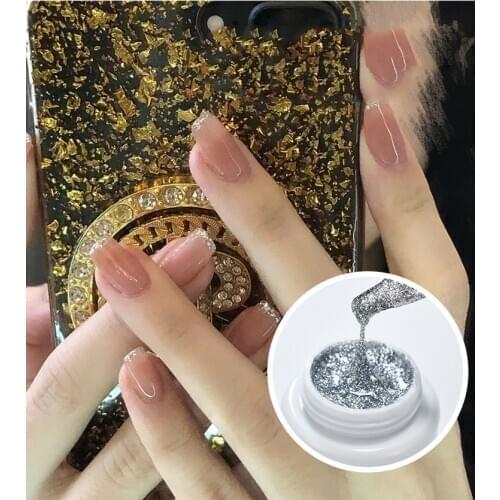2021 Gold, Silver, Platinum, Glue, Drawstring, Japanese-style nail art, High-density painting, Painted phototherapy glue