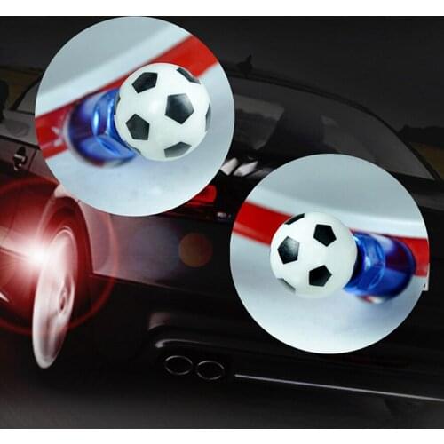 4pcs Universal Football Design Car Truck Motorcycle Wheel Tire Valve Caps Dust Dustproof Cap