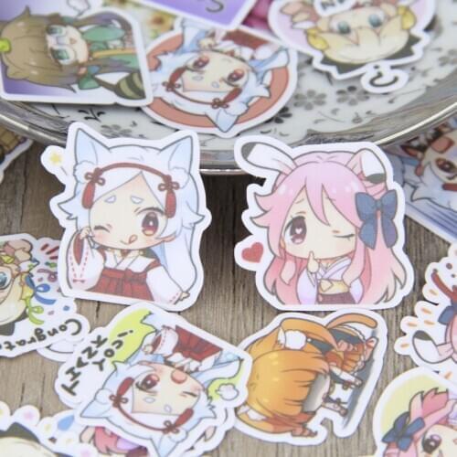 40pcs Cute Japenese Cartoon Girl Boy Handmade Scrapbooking Stickers Creative Decorative Sticker DIY Craft Diary Deco