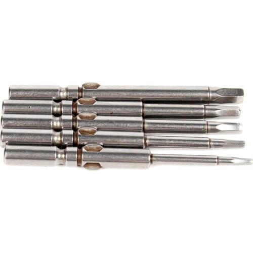 5pcs Shank Diameter 5mm Alloy Steel Multifunction Electromotion Inner Hexagon Head Screw for DC Powered Electric Screwdriver