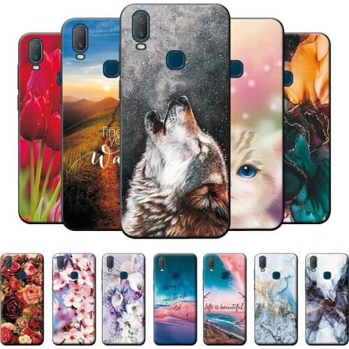 For vivo Y11 2019 Case Cover For vivo Y3 Y12 Y15 Y17 Case Bumper Soft TPU Silicone Cool Fashion Pattern Back Cover Coque 6.35