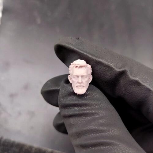 Blank 1/18 Scale Obi-Wan Head Sculpt Unpainted Fit 3.75" Figure