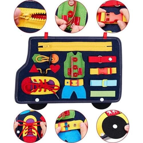 Childrens Busy Board Montessori Toys Felt Activity Board Educational Learning Toys For Children Toddlers