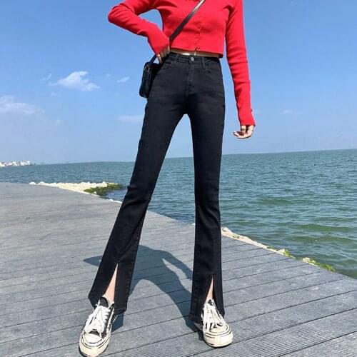 Ankle-length Mom Trousers Blue Plus Size Denim Pants Women Slim Casual Female Flare Pants Jeans 2021 Summer High Waist Fashion