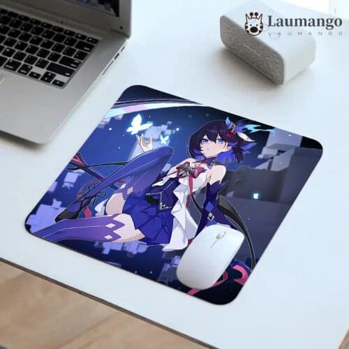 Keyboard Gaming Accessories Gamer Honkai Impact 3rd Computer Table Pc Mouse Pad Anime Small Mousepepad Mousepad Desk Mat Deskpad