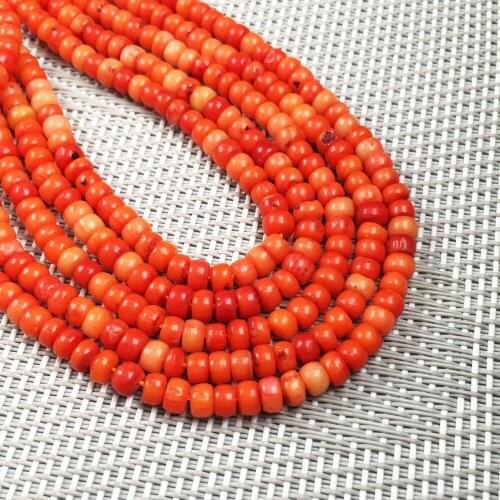 Small beads 3x4mm high quality natural coral beads loose beads isolation beads DIY bracelet necklace jewelry making
