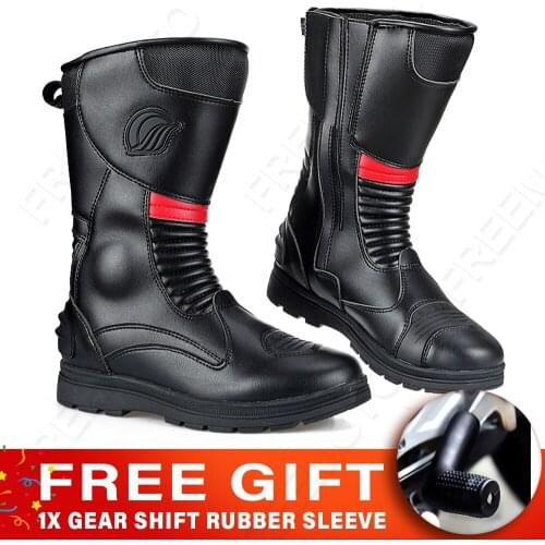 Motocross Botas Motorcycle Boots Womens High Boots Dirt Bike Botas Moto Motorcycle Trunk Botas Moto Hombre Motorboats Equipment