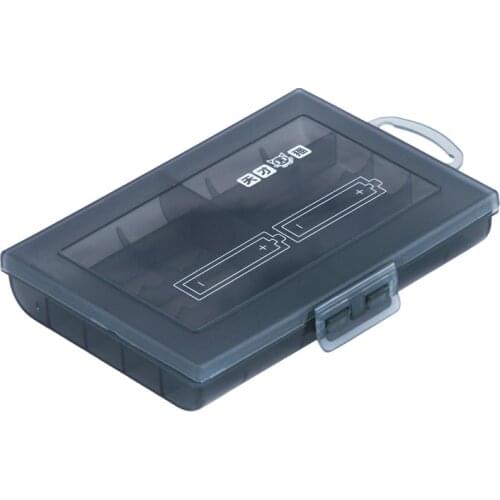 Transparent Hot Portable Hard Plastic Battery Case Holder Battery Storage Boxes for Batteries S/M/L