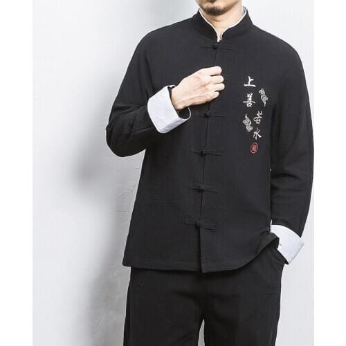 New Men‘s Oversize Harajuku Style Shirts Men 2021 Loose Fashion Embroidery Clothes Male Single Breasted Collar Shirts 5XL