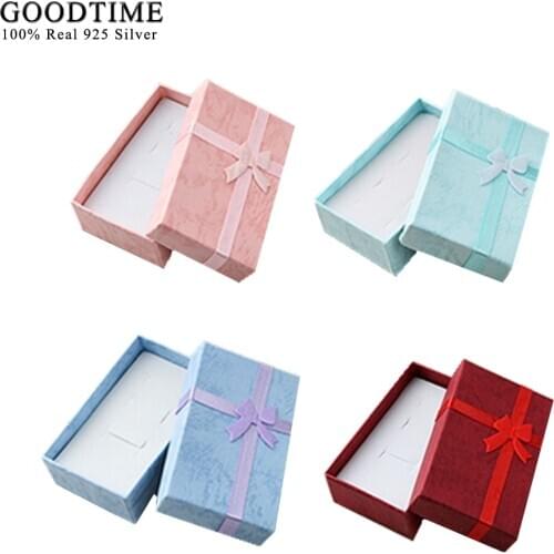 Bowknot Jewelry Box 24pcs /lot Jewellery Boxes and packaging Display Box 8x5cm Earrrings Ring Necklace Sets Gift Box for Jewelry