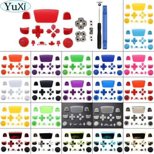 YuXi Replacement D-pad R1 L1 R2 L2 Triggers Full Set Face Buttons Repair Kits W/ Tool For DualSense 5 PS5 Controller