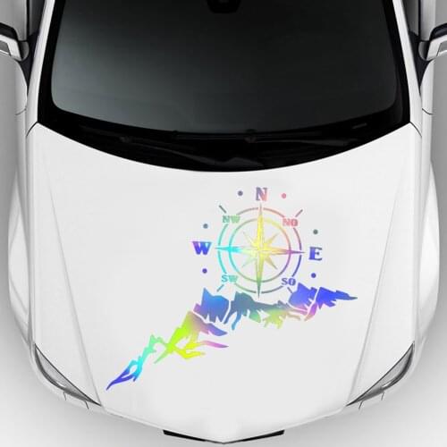 Off-road House Camping Car Shape Car Reflective Decal Sticker Decoration Car Sticker Car Compas Tree Mountain Sticker Accessorie