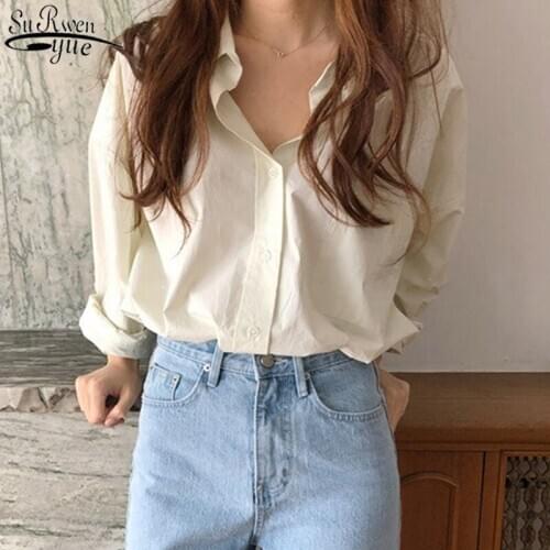 Office Lady 2021 Long Sleeve Blouse Women New Fashion Gentle Pink Chic Womens Shirts Elegant All-Match Solid Shirts Blusa 11361