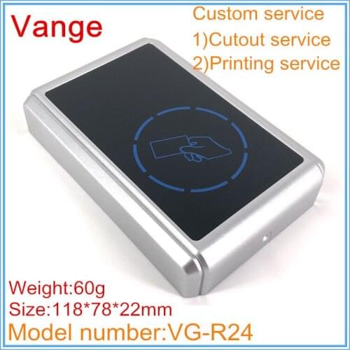 1pcs/lot swiping card entrance project box case 118*78*22mm ABS plastic junction box housing for RFID