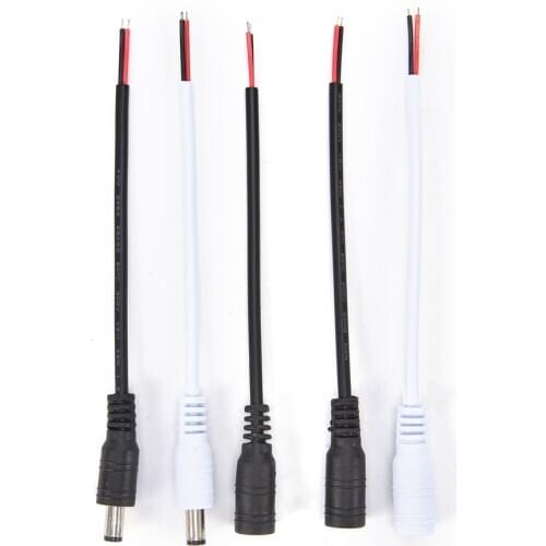 1 Pcs DC Male And Female Head Plug Line 12v DC Power Connector Adapter Lock Buckle Power Supply Wiring Connector Line 5.5x2.1