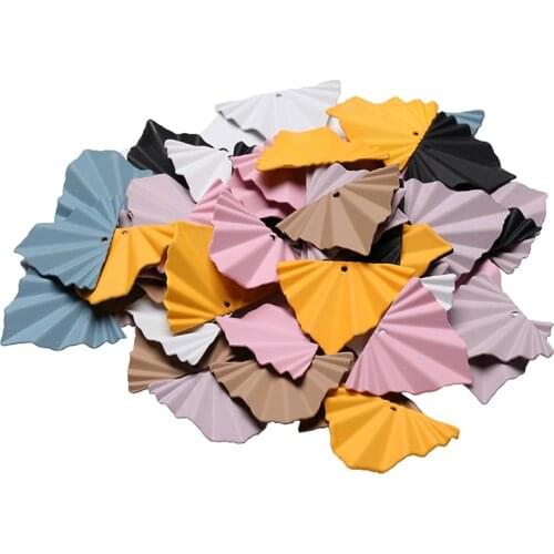 10 pieces of brass crumpled single hole irregular triangle fold earrings pendant fashion charm multicolor jewelry accessories