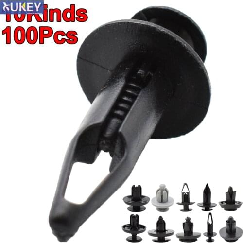 100pcs Plastic Rivets Kit Clips For Toyota Auto Fasteners Car Fender Bumper Retainer Door Trim Panel Push Pins 6mm 7mm 8mm 9mm