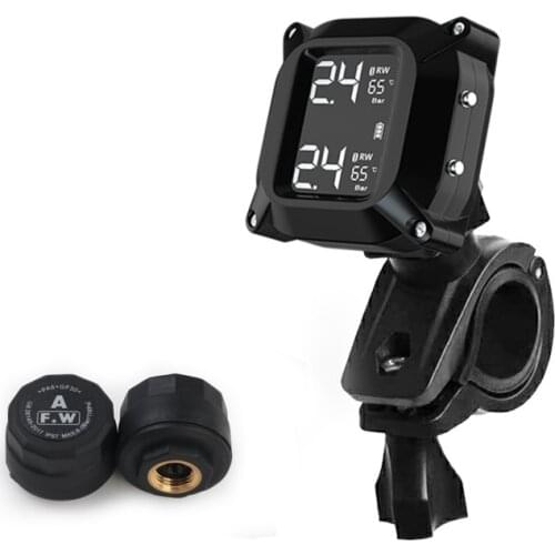 2020 new PVC Waterproof Motorcycle Real Time Tire Pressure Monitoring System TPMS with 2 Sensors