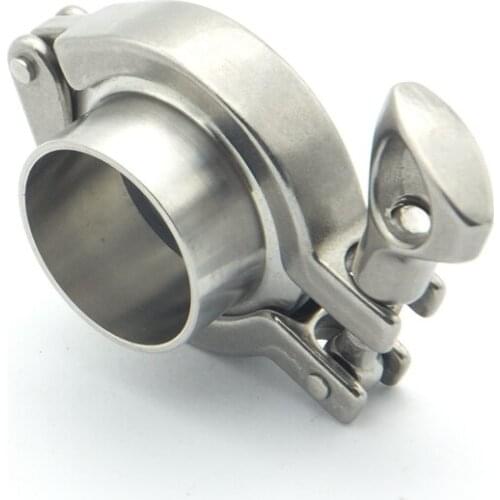 304 Stainless Steel Sanitary Pipe Fitting Set 89mm Pipe OD Sanitary Weld Ferrule + 3.5" Tri Clamp + Silicon Gasket + End Cap