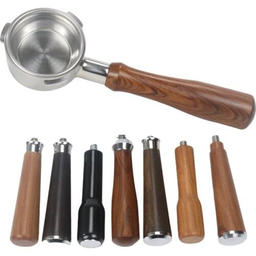 58MM Portafilter Stainless Steel Coffee Machine Bottomless Filter for Barsetto Holder Wooden Handle Professional Accessory