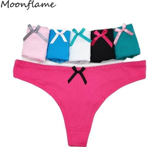 5 pcs/lots G String Sexy Women Cotton Thong Underwear M L XL 87295