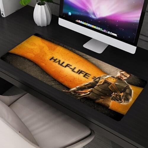 Game Half Life Large Gaming Mouse Pad Big Extended Computer Mat Gamer Office Desk Mat Keyboard Pad Mause Pad Non-slip Waterproof