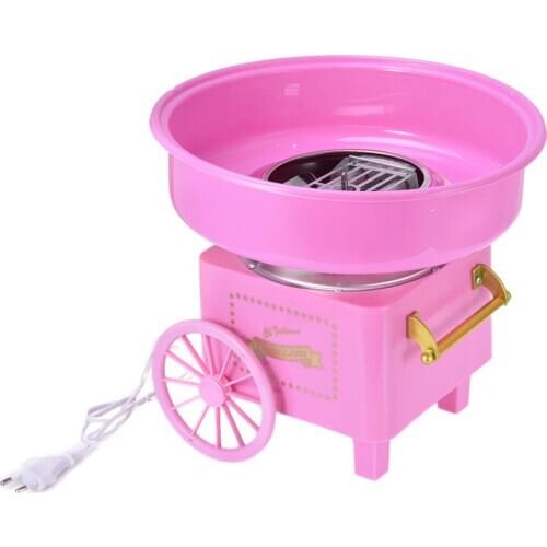 Household Retro Trolley Marshmallows Machine Retro Durable Mini Candy Cooking Tool Cotton Candy Machine