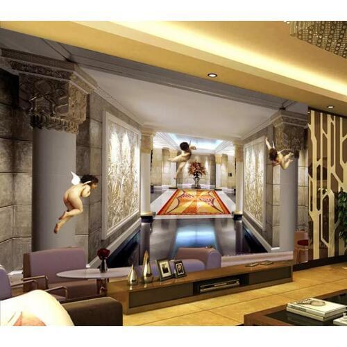 Decorative wallpaper European noble palace background wall painting