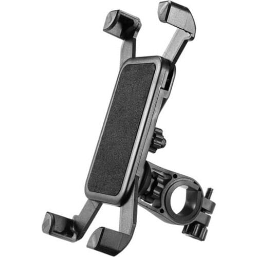 Motorcycle Handlebar Bike Mobile Cell Phone Mount Holder Support Bicycle Phone Stand Four Corner Lock Anti-skid and Shockproof